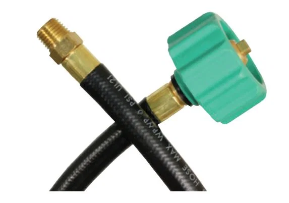 07-31555 – JR PRODUCTS Propane Hose, 1/4 Inch Inside Diameter Thermo Plastic Pigtail Hose QCC (Quick Check Connector)...